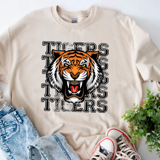  Football Go Tigers T-Shirt, Tigers School Spirit Shirt