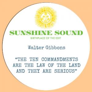 【10"】Walter Gibbons - The Ten Commandments Are The Law Of The Land