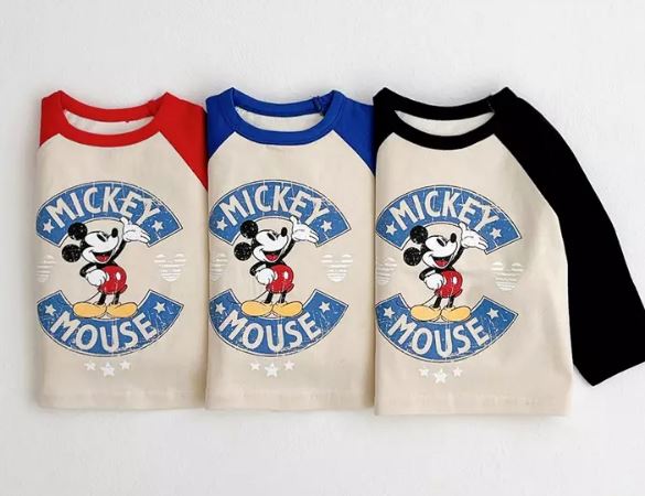 Mickey Raglan Tee - 3 Colors - Good Morning Baby product image