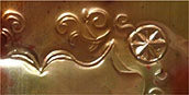 Detail from an embossed panel