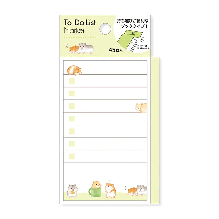 Hamster To-Do List Sticky Notes