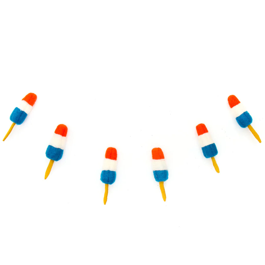 Bomb Popsicle Felt Garland