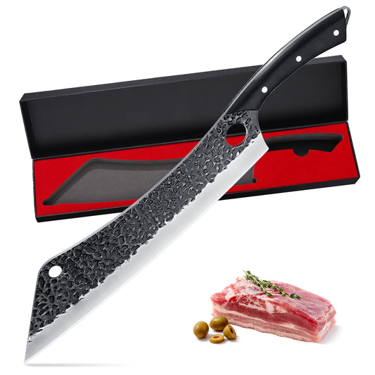 Boning Knife, 7 Inch Bone Knife Hand-forged Heavy Duty Knife High Carbon  Steel Meat Patty Knife Meat Knife Meat Knife Kitchen Knife BY ZZYY (Color :  A