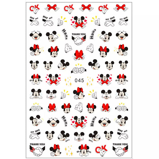 Minnie Mouse Sticker Sheet (046)