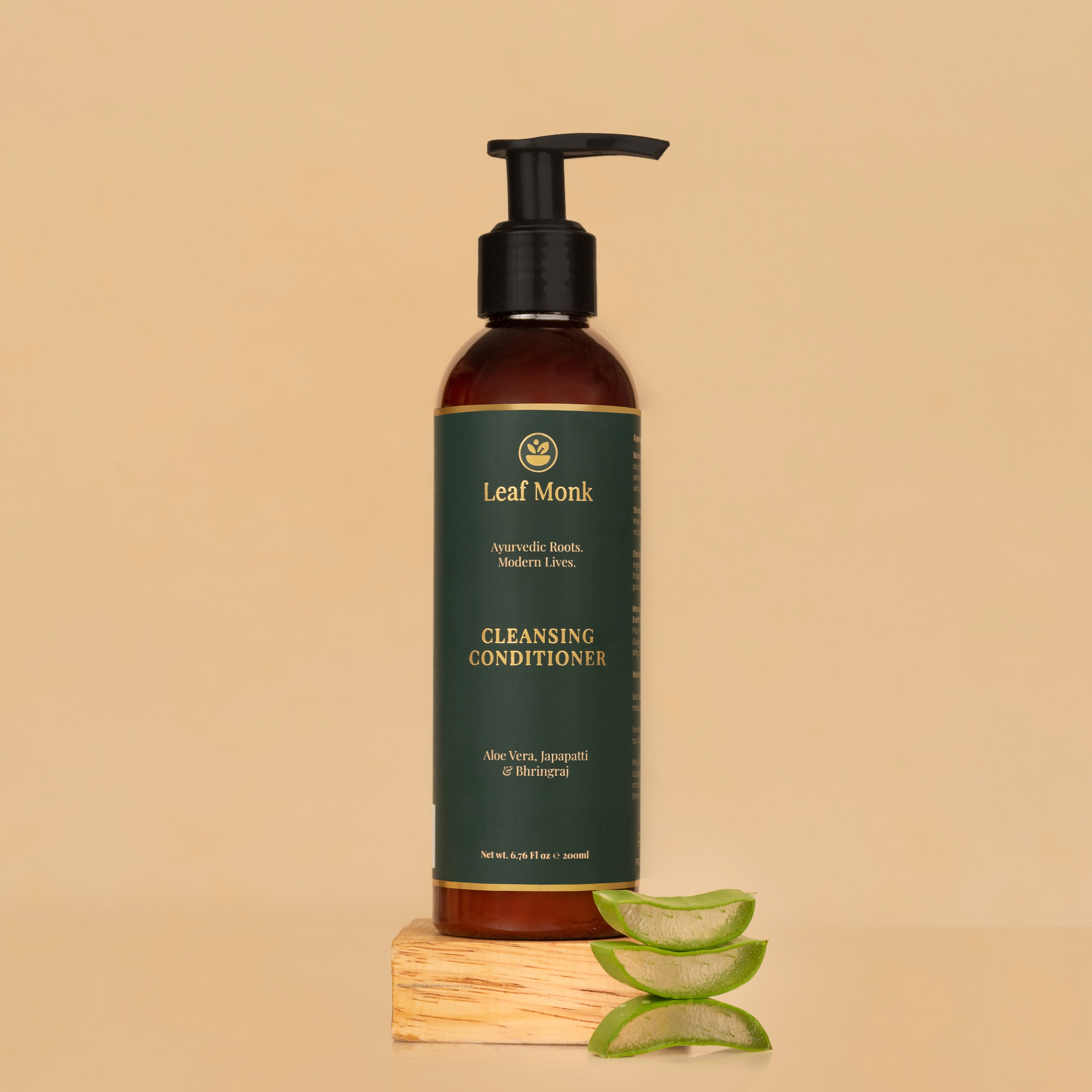 Cleansing Conditioner with Aloevera, Japapatti & Bhringraj - Leaf Monk US product image