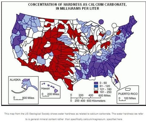 Hard Water Areas in USA