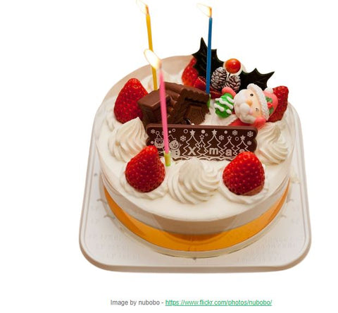 Japanese White Christmas Cake