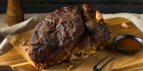 best pork butt grilled on charcoal grill