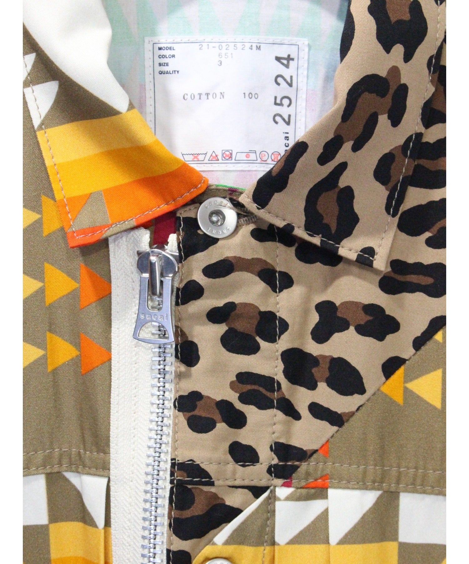 sacai Archive Print Mix Blouson サイズ2 smkn2pangandaran.sch.id