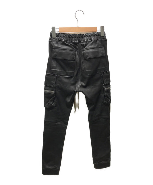 bauhaus cargo pants men black in cotton - RICK OWENS - d — 2