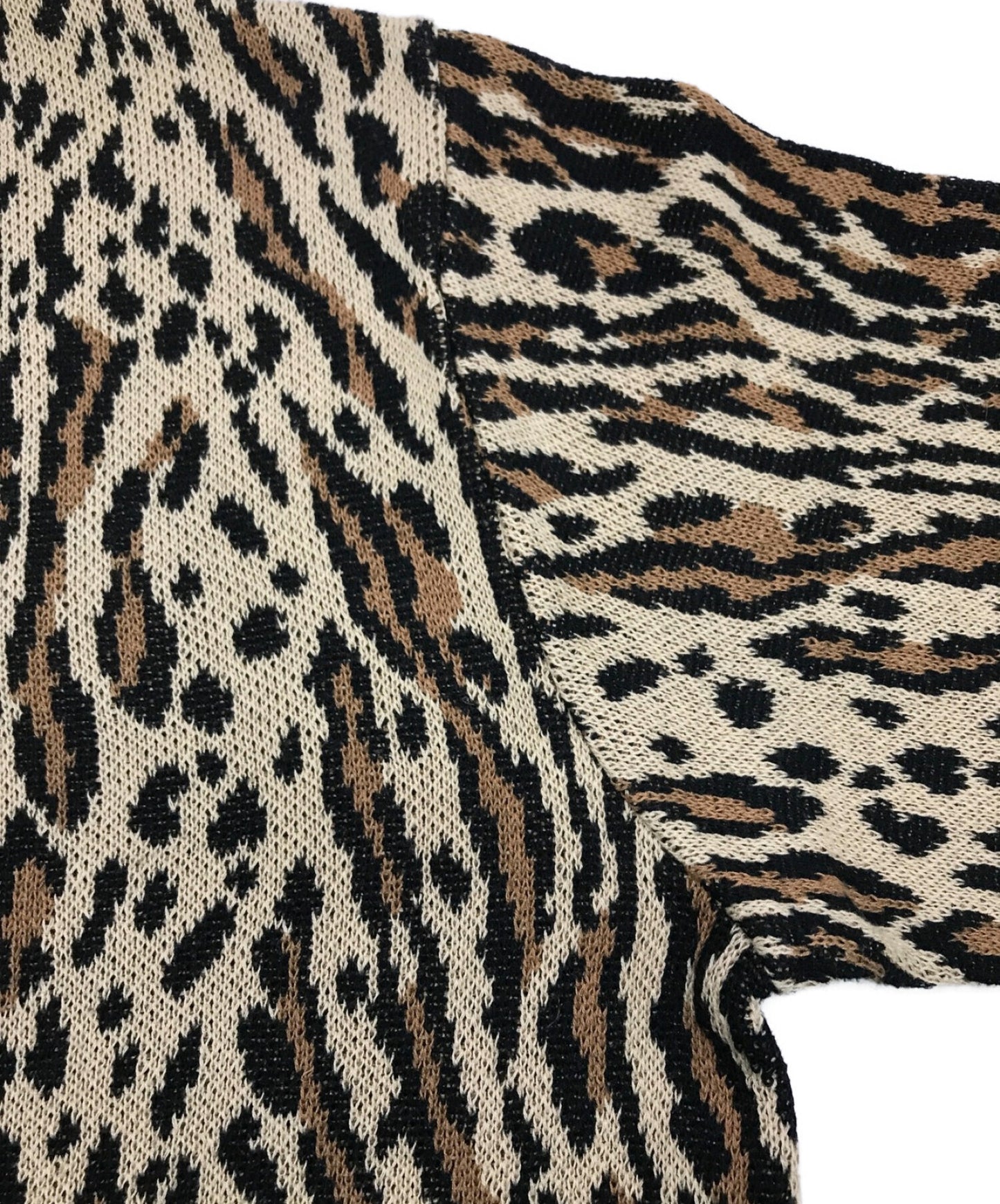 WACKO MARIA LEOPARD JAQUARD SWEATER 18SS-WMK-KN08