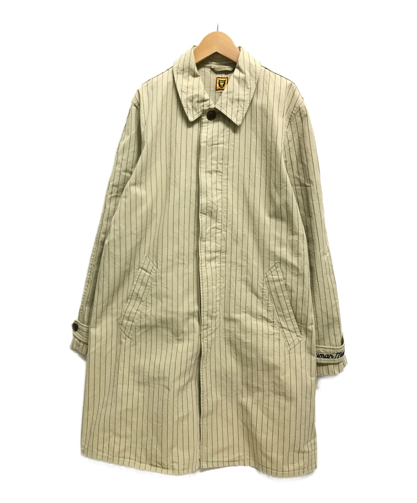 レトロマッチラベル 北欧デザイン 鳥 HUMAN MADE PATCH JACKET BEIGE L