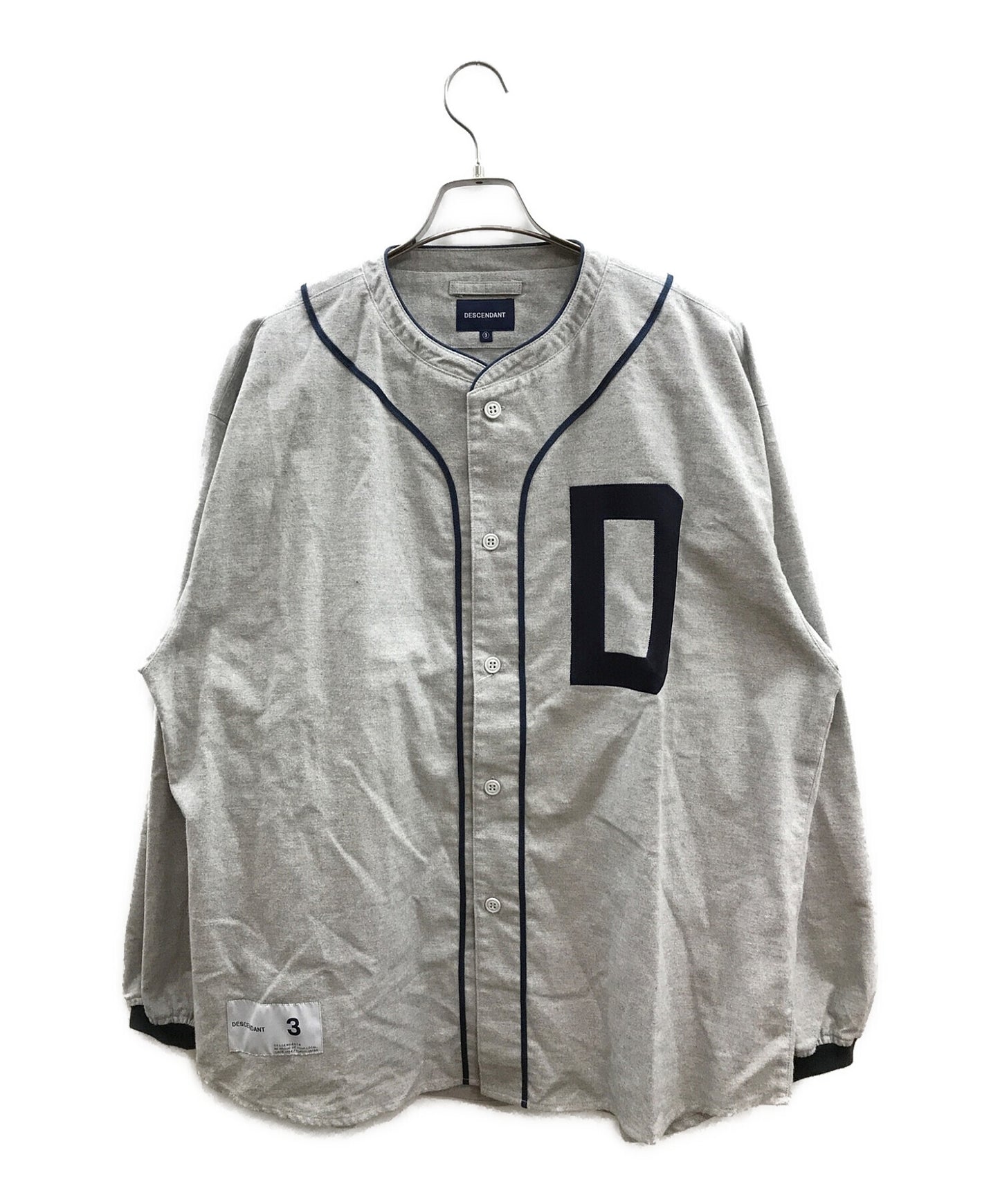 ですので】 DESCENDANT BLEEK BASEBALL SHIRT mQlG3-m58118424302 の