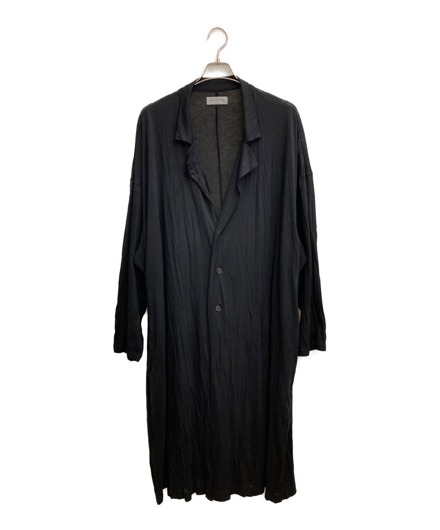 Yohji Yamamoto POUR HOMME 21SS TE/RY PLAIN STITCH WRINKLE LONG JACKET  HD-T11-270