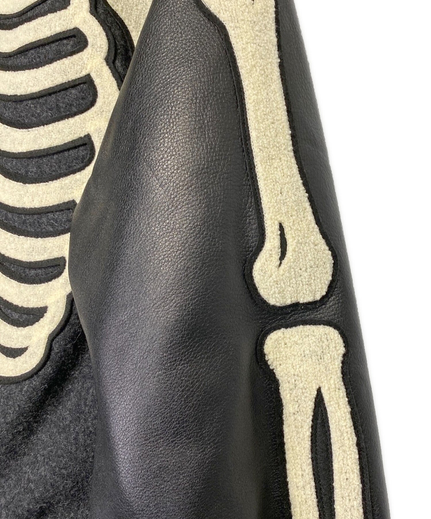 NEIGHBORHOOD VARSITY JACKET BONE 212AQNH-JKM01S