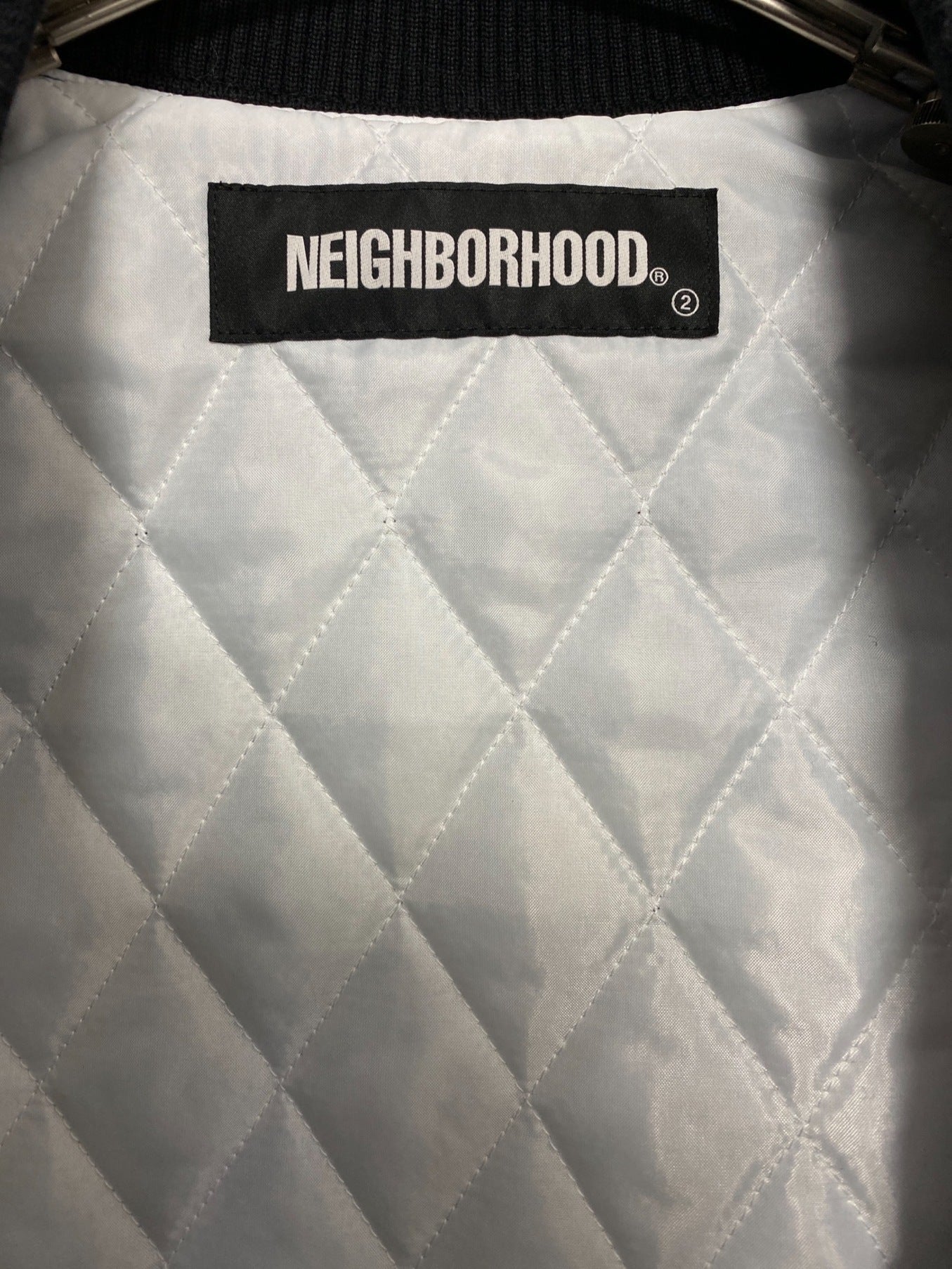 NEIGHBORHOOD VARSITY JACKET BONE 212AQNH-JKM01S