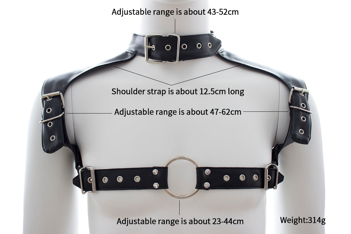 Male Body Harness Sex Pu Black Play – Lanwan Store