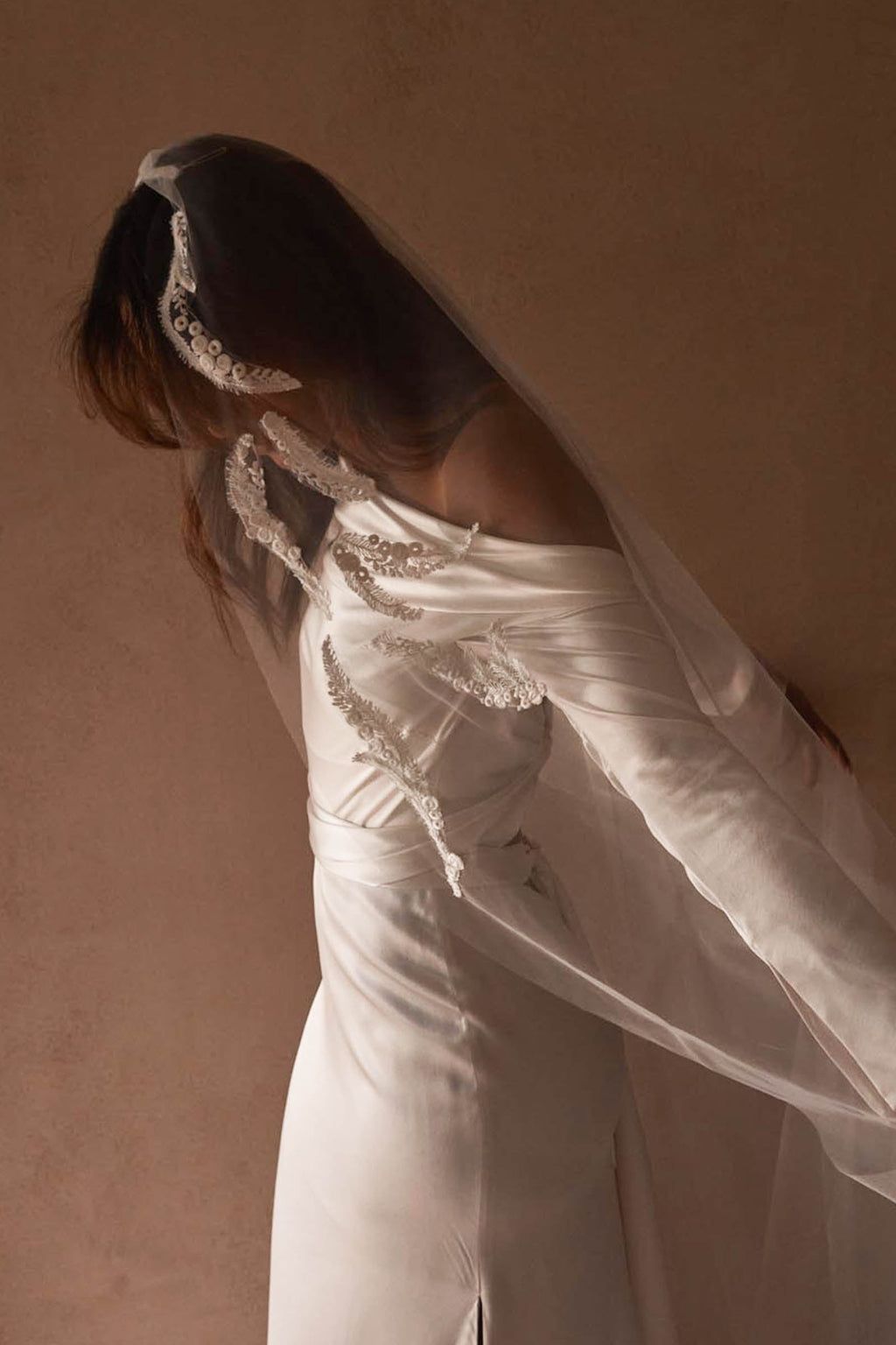 Grace Loves Lace Gabriela Veil | Silk Ivory Veil