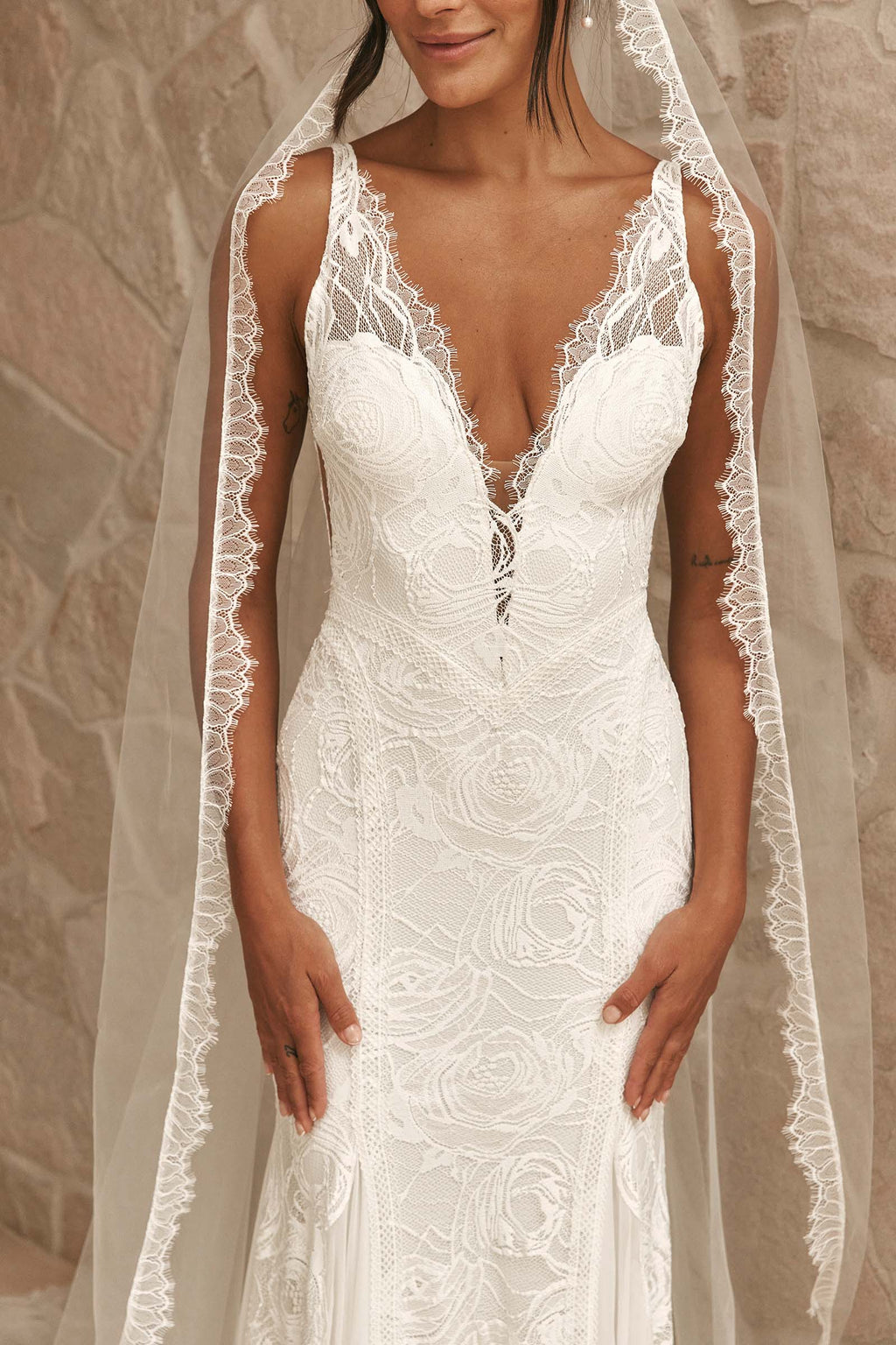 Shop for Lace and Embroidery Bridal Dress Online at Terani