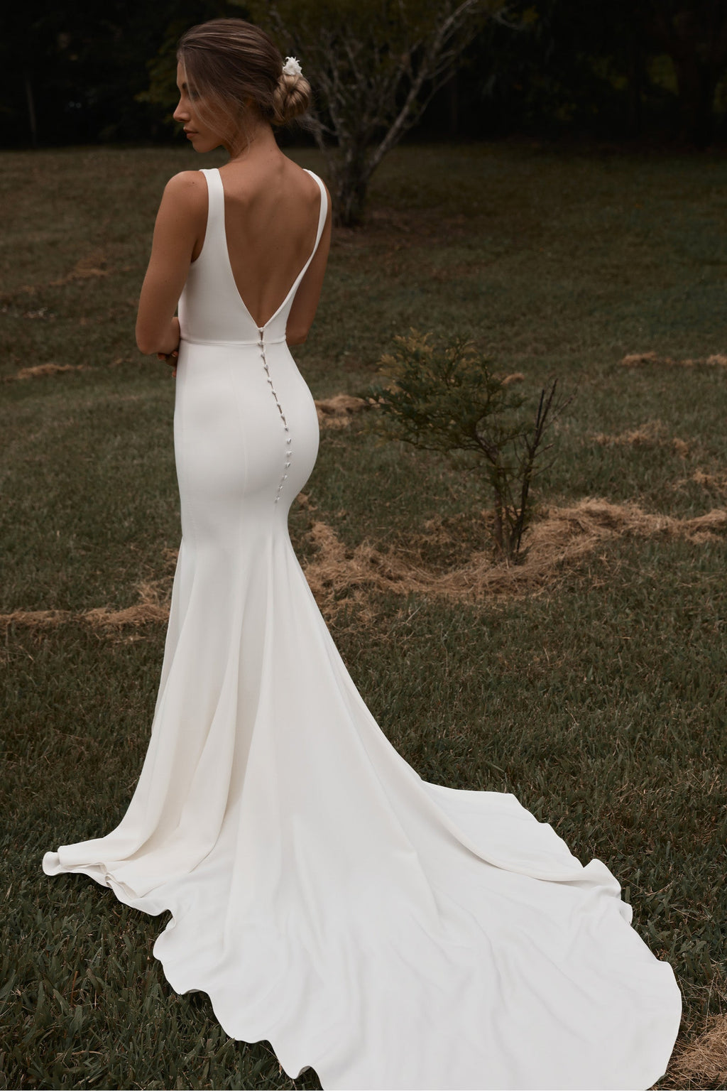 Simple Wedding Dress A Line Dress Reception off the Shoulder Dress - Etsy | Wedding  dresses simple, Simple bridal gowns, Modest bridal gowns