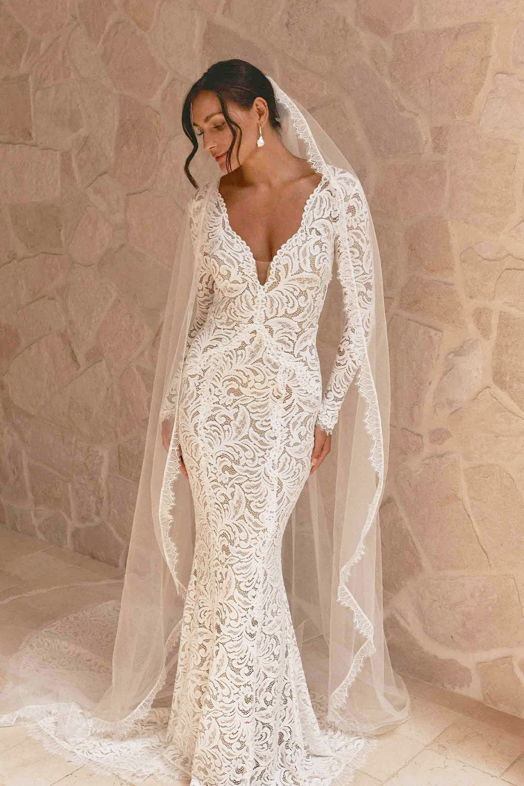 Plus-Size Boho Wedding Dress with Lace | True Society Bridal
