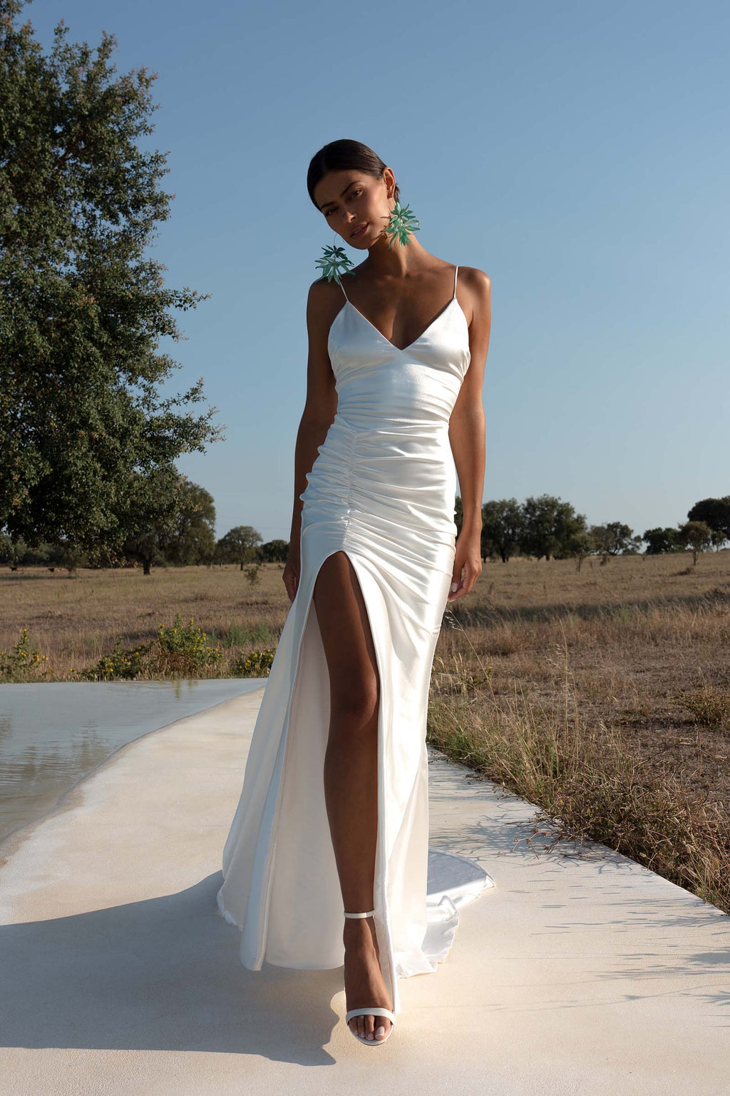 L V Neck Wedding Dresses for sale