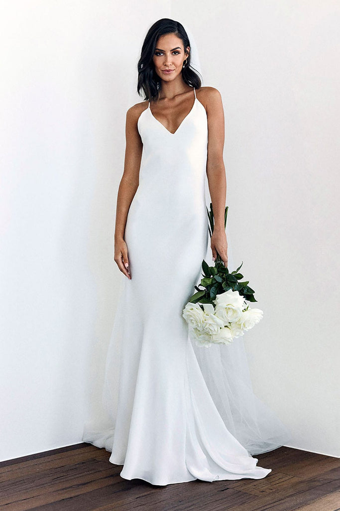 Dove Gown | Silk Wedding Dress | Made to Order – Grace Loves Lace US