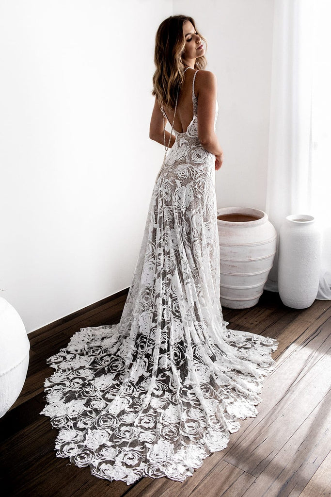 Rosa Gown | Lace Wedding Dress | Made to Order – Grace Loves Lace US