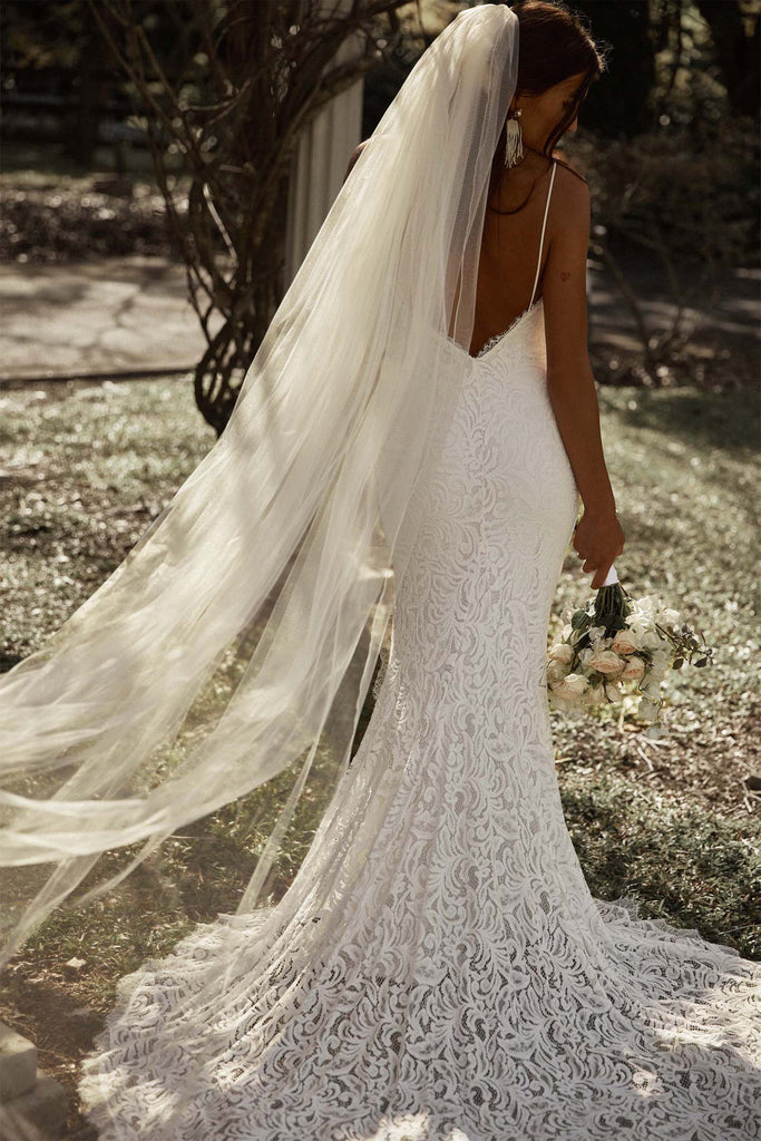 Sofia | Low Back Lace Wedding Dress | Made to Order – Grace Loves Lace US