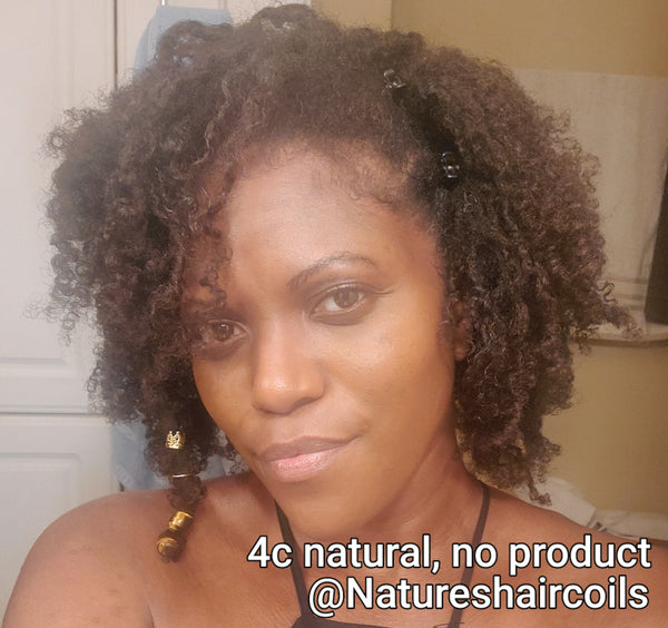 Bantu Knots on 4c Natural hair
