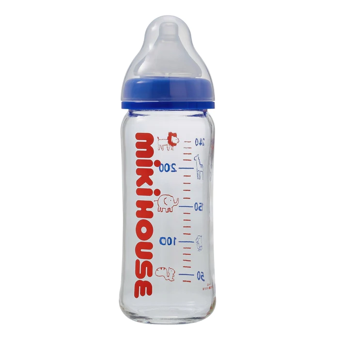Glass milk bottle (240ml) (baby bottle)
