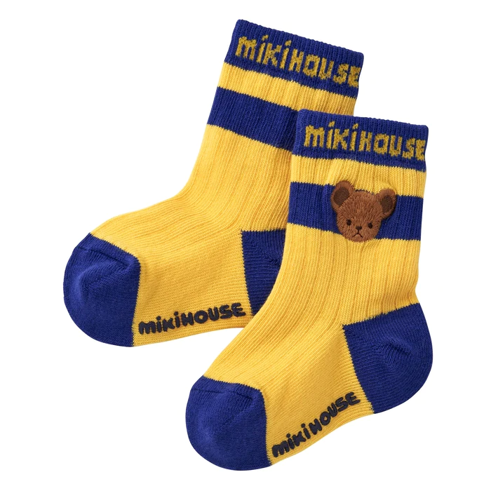 Miki House Bear Socks