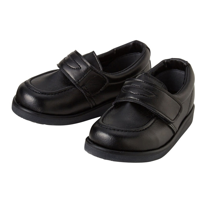 Synthetic leather loafer wind black shoes