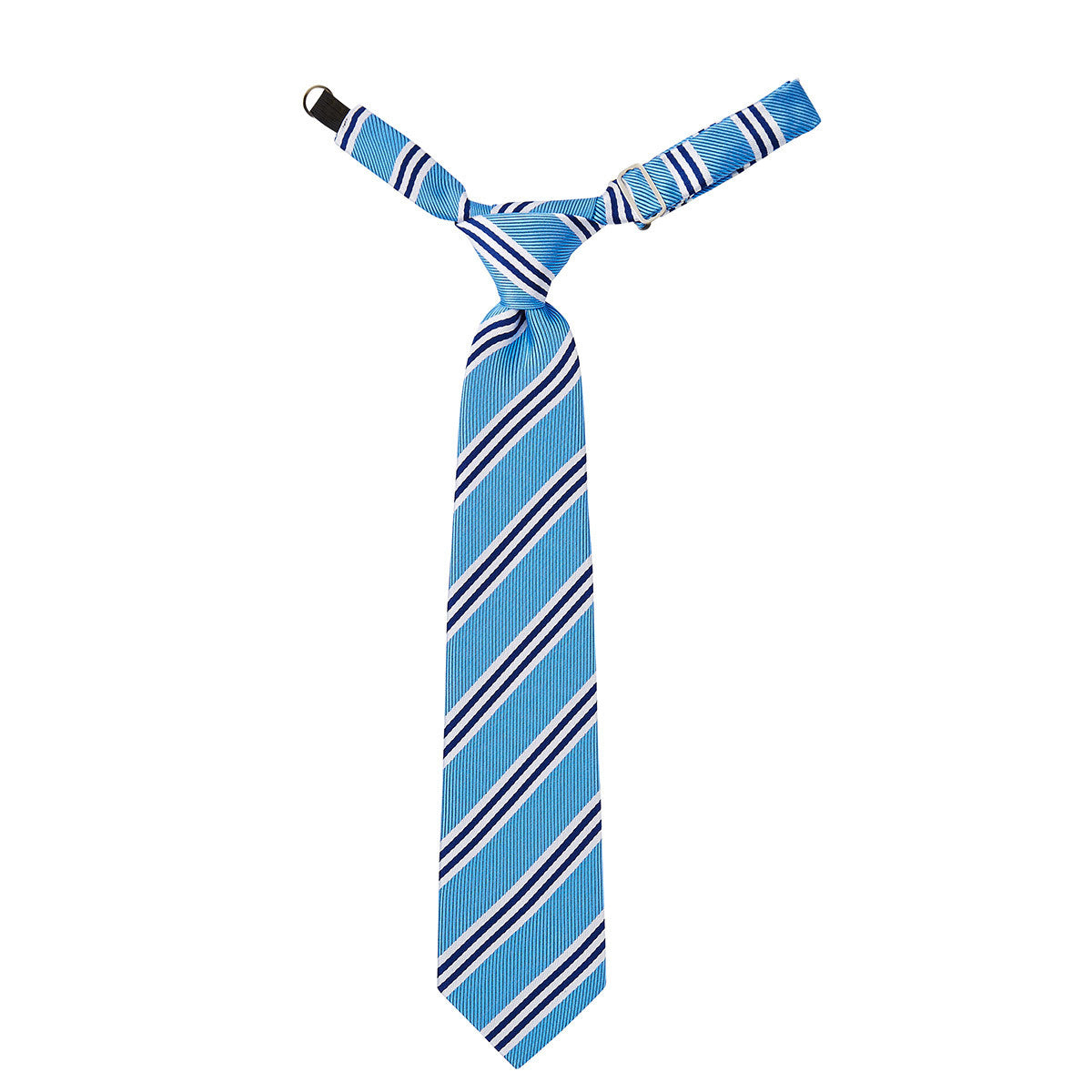 条纹图案领带（蓝色）