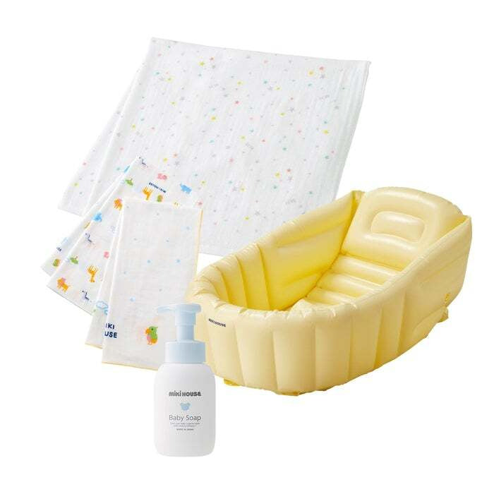 Birth preparation and bathing set