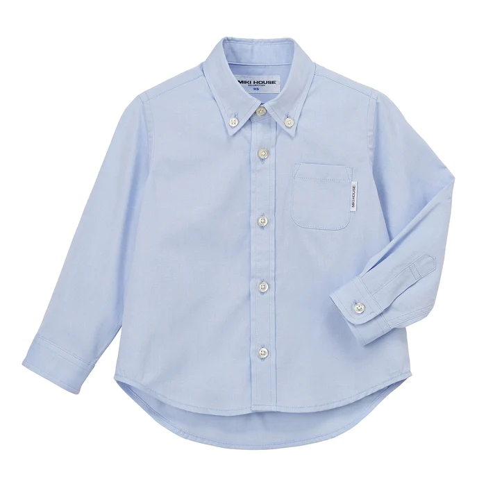 Button -down long -sleeved shirt