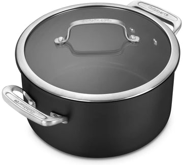 Cuisinart® Dishwasher-Safe Anodized 6-Quart Stockpot with Glass Cover