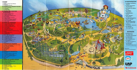 Plan du parc Mirapolis
