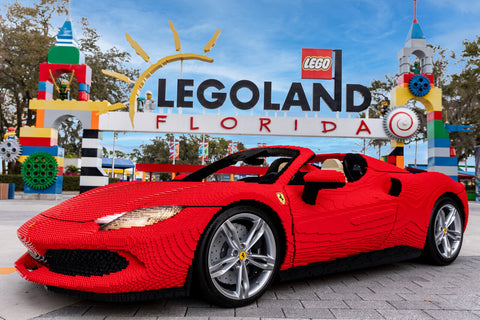 Ferrari Lego taille réelle à Legoland