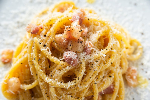 Pâtes Carbonara romaines