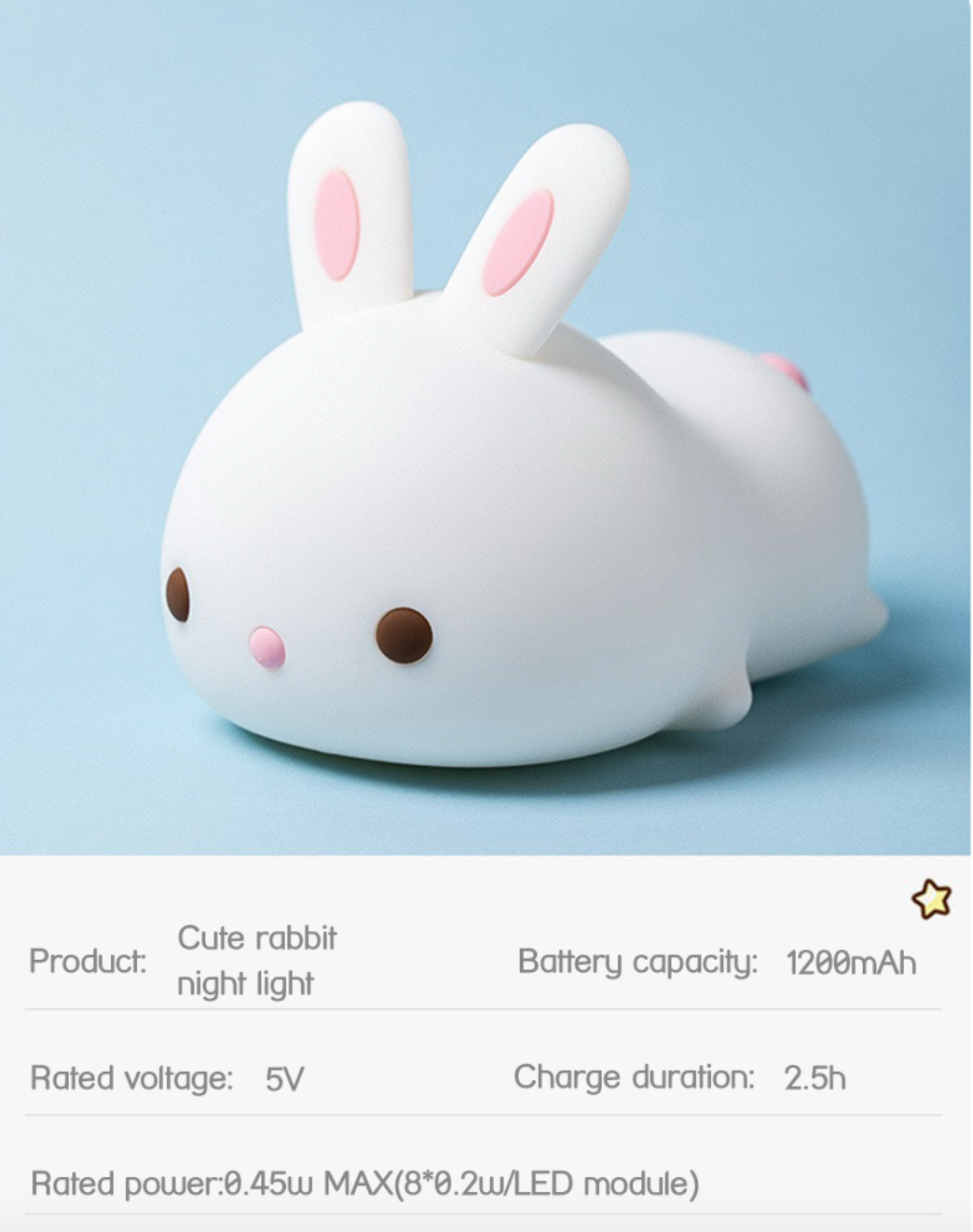 squishy bunny light