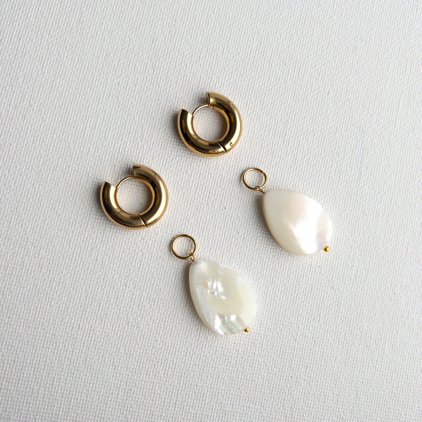 mother of pearl drop earrings