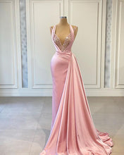 Load image into Gallery viewer, Pink Long Prom Dress,Prom Dresses,Pageant Dress,Evening Dress,Graduation School Party Gown  C1243
