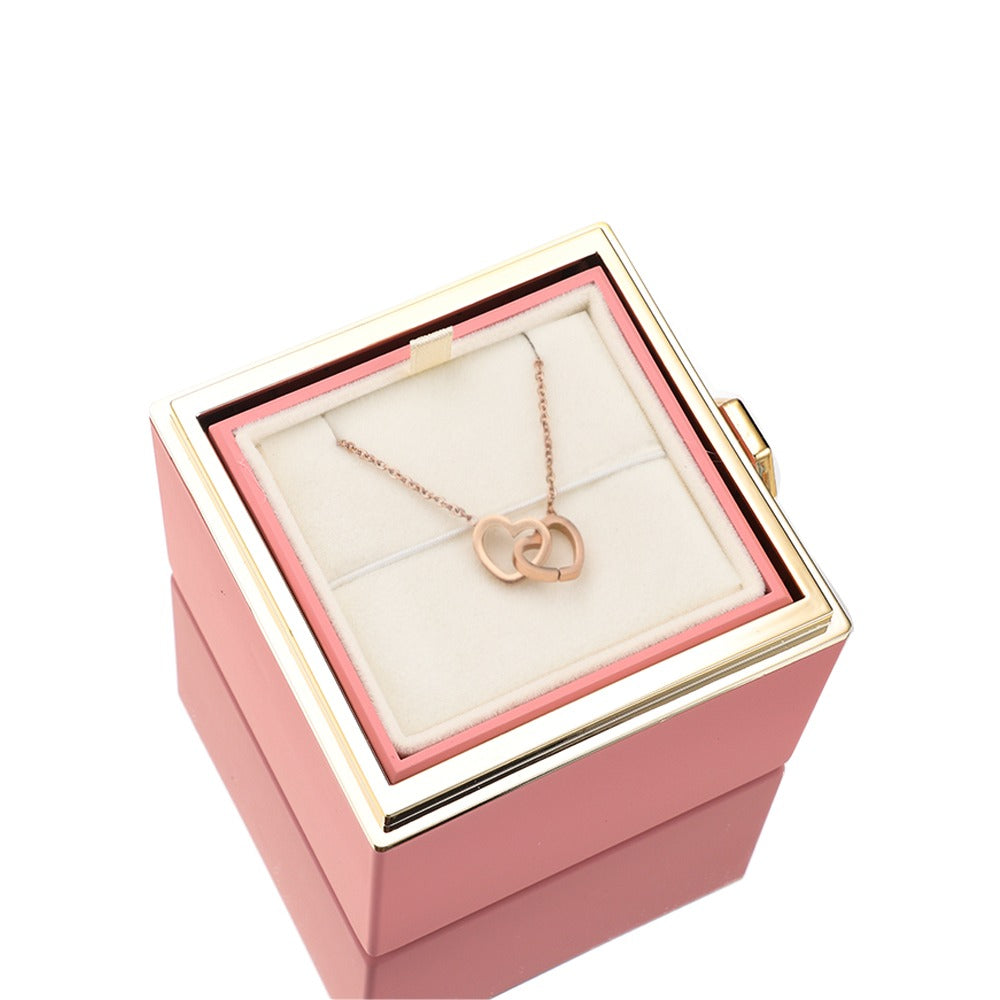 Eternal Rose Box - W/ Engraved Necklace & Real Rose – FabuLove