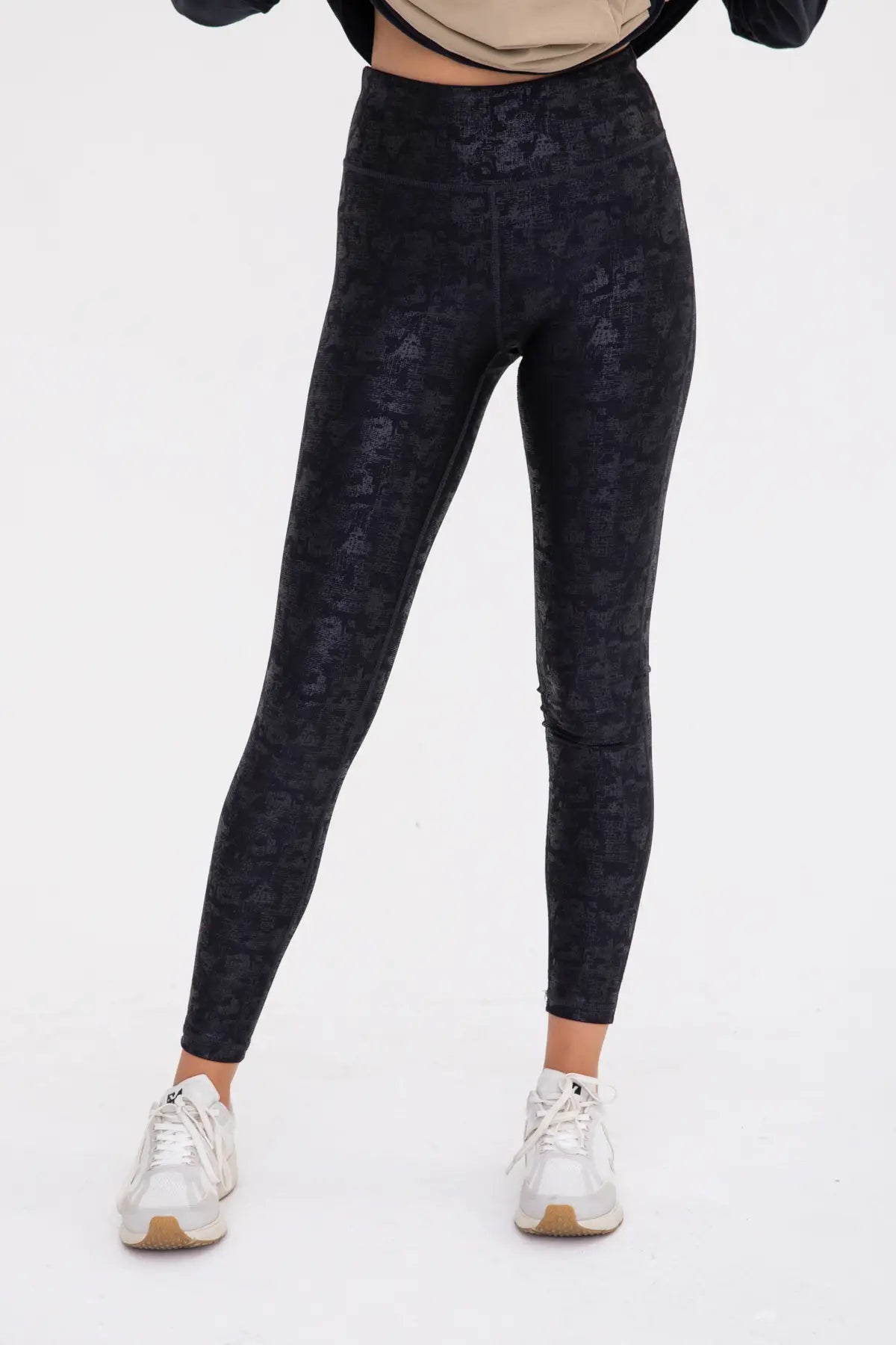 Callin Crackle Glaze Foil Highwaist Leggings