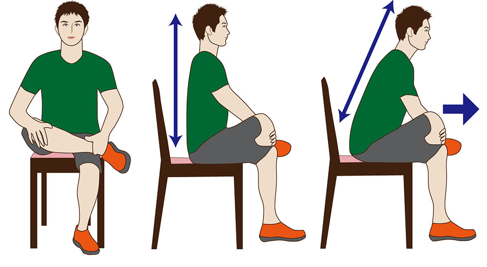 ストレッチ（イスに座った状態）