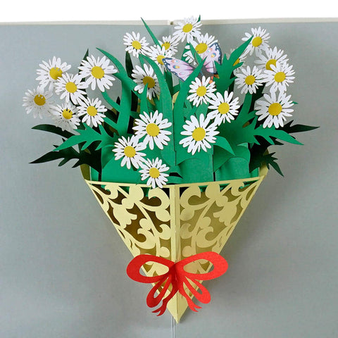 Daisy Flowers meaning you need to know when choosing 3D Cut Popup Card