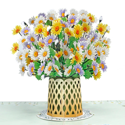 Celebrate Teacher's Day with a 3D Popup Greeting Card adorned with Flowers