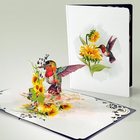 Hummingbird and 3D Popup Cards: Unique Love and Appreciation