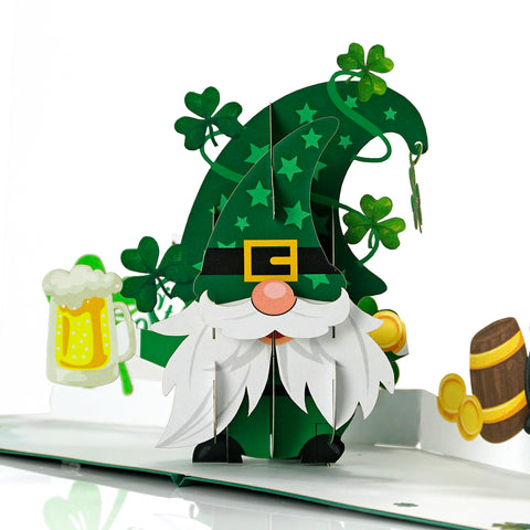 3D Popup Greeting Cards for Patrick's Day and Messages to write